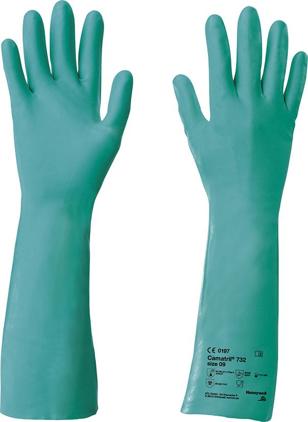 Handschuh Camatril 732, 400 mm,Gr. 7,grün Honeywell