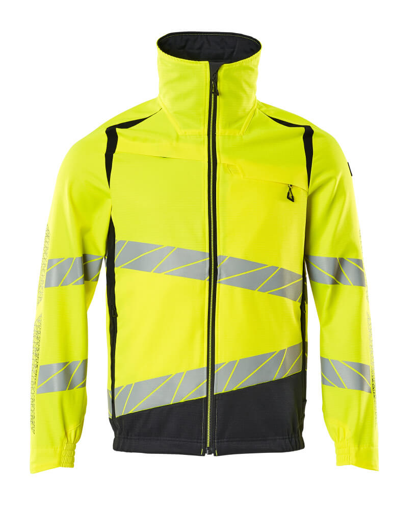 Jacke, Stretch-Einsätze Arbeitsjacke Größe 2XL, hi-vis gelb/schwarzblau