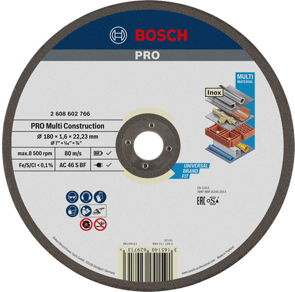 PRO Multi Material Trennscheibe, 180 x 1.6 x 22,23 mm