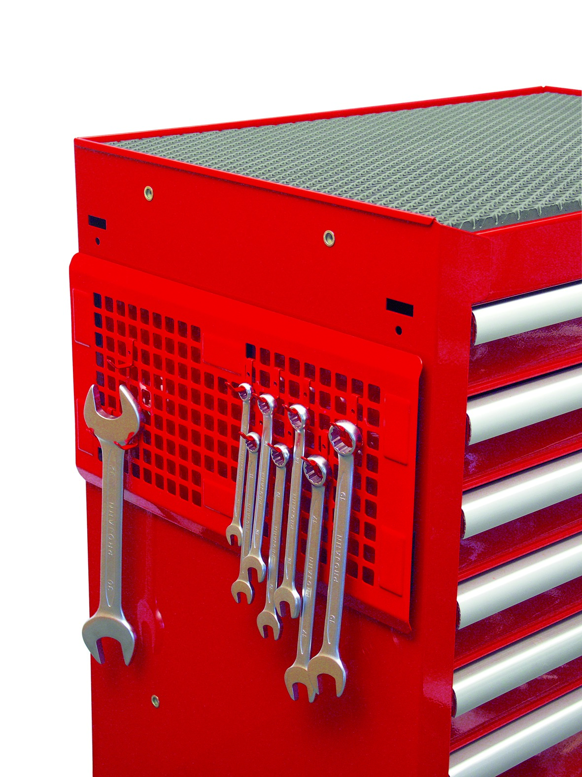 magnetische Lochwand 450mm incl.10 Haken, max.6kg