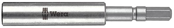 Bithalter 5,5mm für 1/4" Bits Magnet + Sprengring 72mm Wera