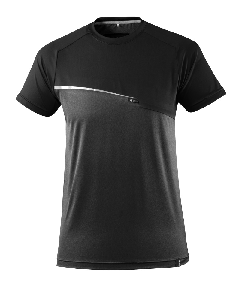 T-Shirt, feuchtigkeitstransportierend T-shirt Größe 2XL, schwarz