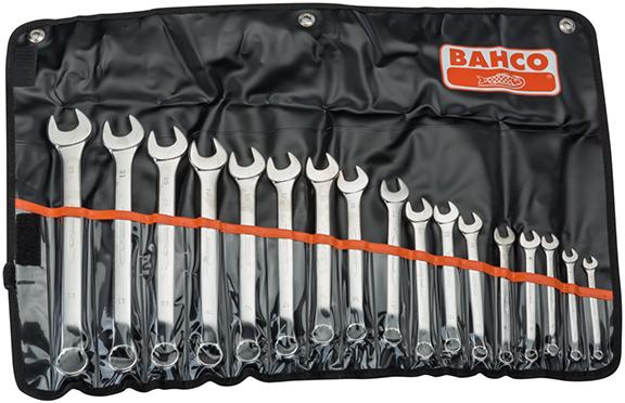 Ringmaulschl.Satz poliertDIN3113B 17tlg. Bahco