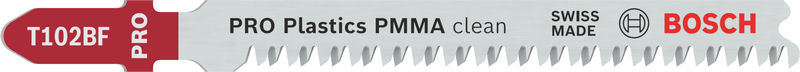 PRO Plastics PMMA clean T102BF Stichsägeblatt, 92 mm, 5-tlg.
