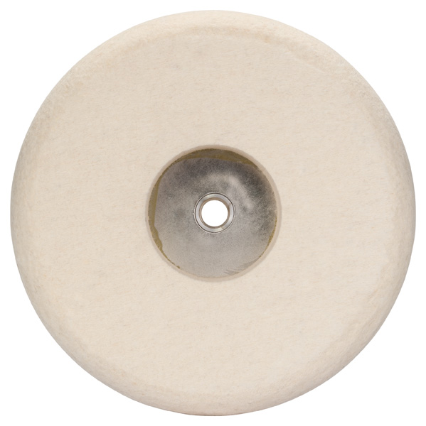 Filzpolierscheibe mit Gewinde M 14, 180 mm