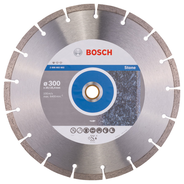Diamanttrennscheibe Standard for Stone, 300 x 20,00/25,40 x 3,1 x 10 mm