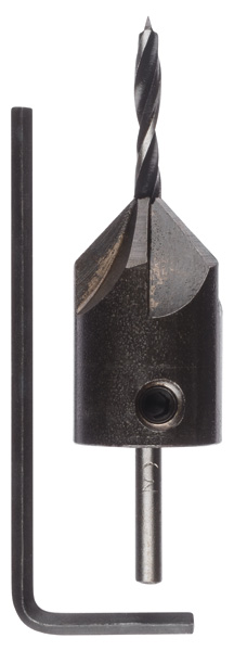 Holzspiralbohrer mit 90°-Senker, 3 mm, 16 mm