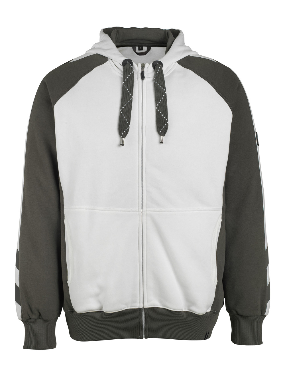 MASCOT® Wiesbaden Kapuzensweatshirt Größe 2XL, weiss/dunkelanthrazit