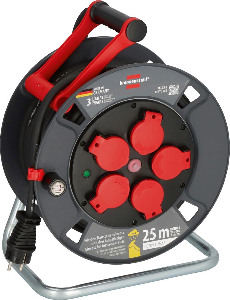 BRENNENSTUHL ProfessionalKabeltrommel 300 KU 2200 IP44 25m H07RN-F 3G2,5