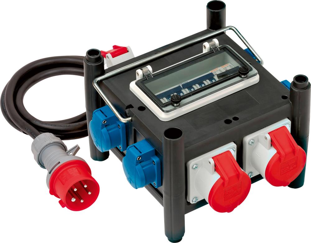 Kleinstromverteiler 16A H07RN-F5G2,5 2m CEE 2xCEE 400V + 5x230V Brennenstuhl