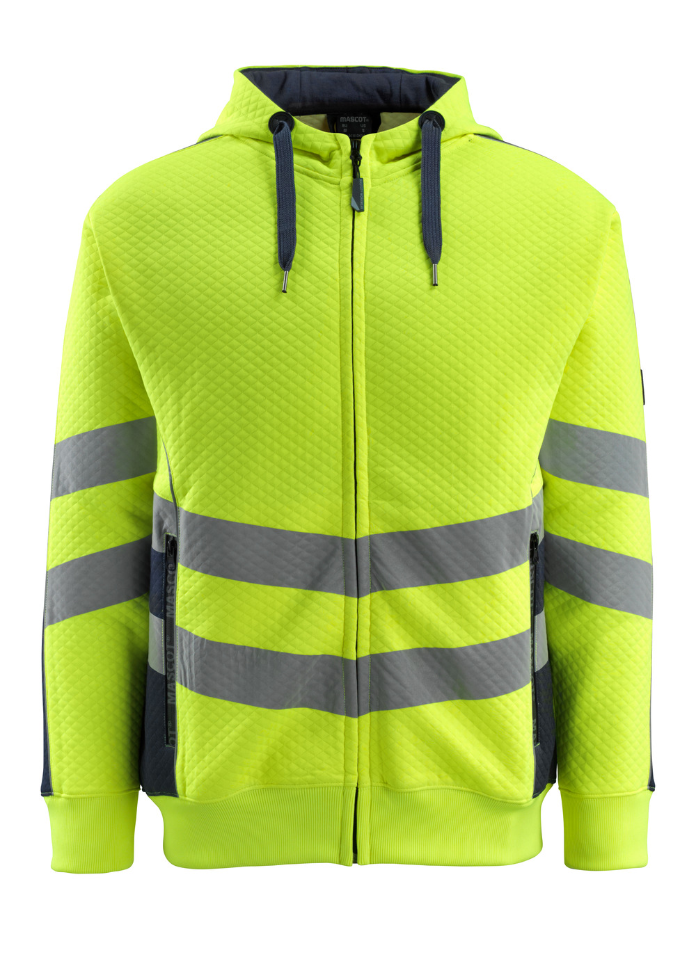 MASCOT® Corby Kapuzensweatshirt Größe 2XL, hi-vis gelb/schwarzblau