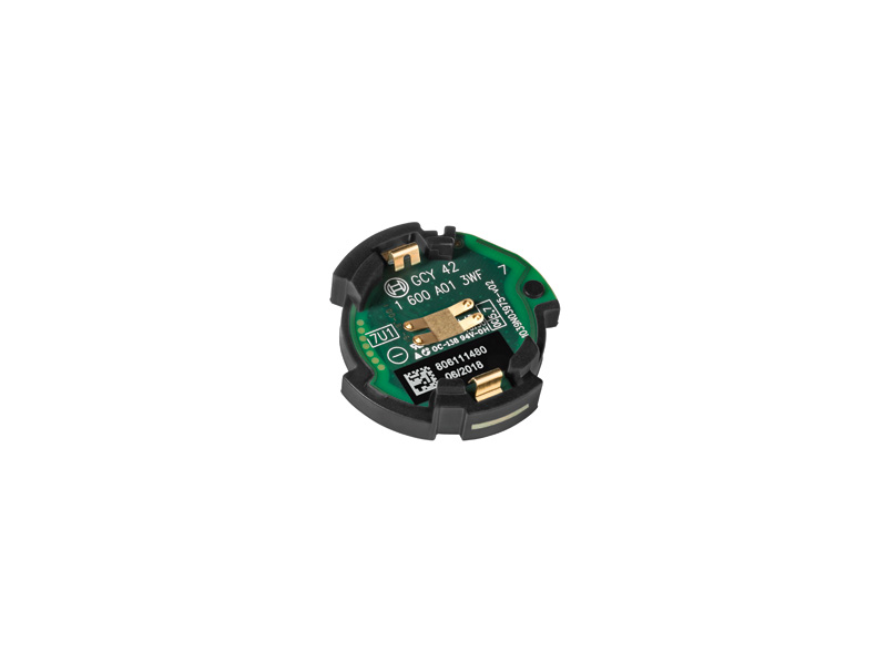 Bosch GCY 42 Bluetooth-Modul für die Werkzeugkonnektivität. Produktbild dynamisch