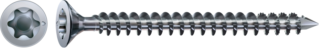 ABC Spax-Holzbauschrauben WIROX Senkkopf, I-Stern  12 x 200 Vollgewinde CUT-Spitze, Fräsrippen am Kopf