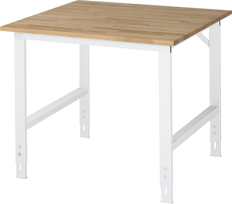 Arbeitstisch Tom - Buche-Platte B1000xT1000xH760- 1080mm Buche-Massiv-Platte