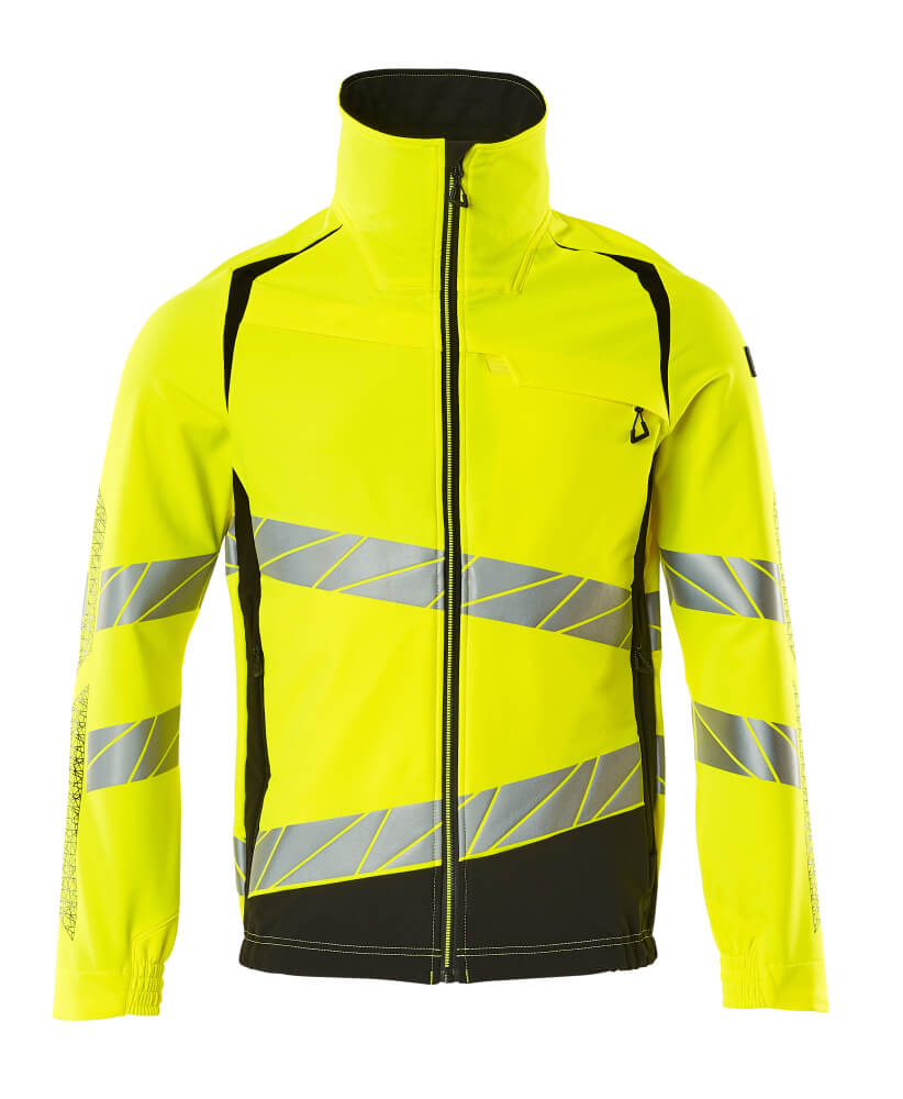 Jacke, ULTIMATE STRETCH Arbeitsjacke Größe 2XL, hi-vis gelb/schwarz