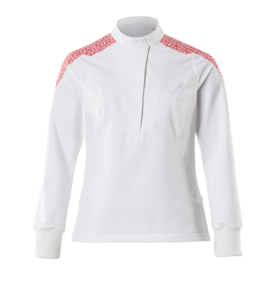 Schlupfkasack, Damen, ULTIMATE STRETCH Schlupfskasack Größe 2XL, weiss/verkehrsrot