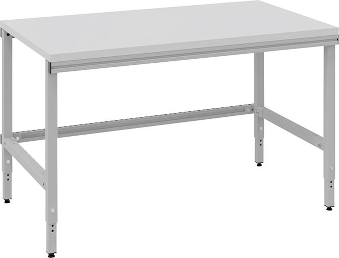 Grundtisch Multi4easy B1280xT800xH720-1020 mm Tischplatte Melamin manuell verstellbar Grundtisch Multi4easy B1280xT800xH720-1020 mm Tischplatte Melamin manuell verstellbar