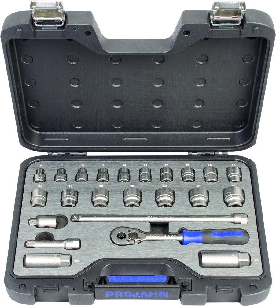 3/8" PROJAHN professional Steckschlüssel-Koffer 23-teilig