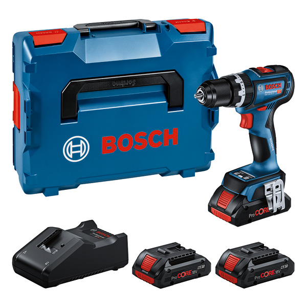 Prof. Set: Akku-Schlagbohrschrauber GSB 18V-90 C, 3 x ProCORE18V 4.0Ah, L-BOXX
