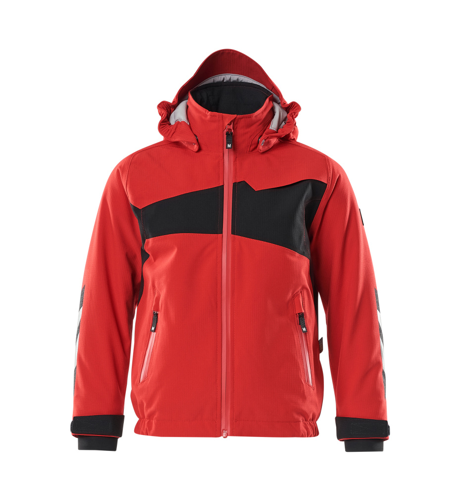 Winterjacke für Kinder, CLIMASCOT® Jacke für Kinder Größe 104, verkehrsrot/schwarz