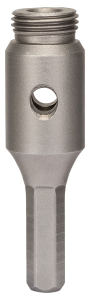 Adapter für Diamantbohrkronen, Maschinenseite 6-Kant, Kronenseite G 1/2Zoll,88mm
