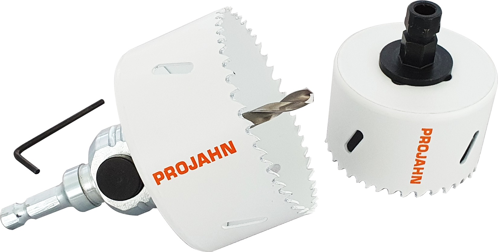HSS-Co 8% Bi-Metall Lochsaegen-Set Ø 68 + 83 mm mit Schnellwechseladapter