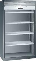 Rolladenschrank B1100xT641xH1950mm RAL 5012 4 Böden