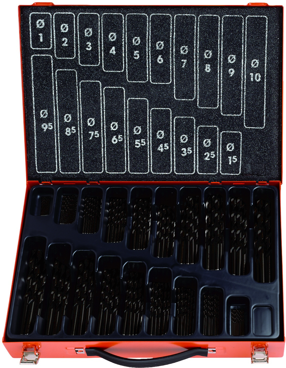 Bohrer-Magazin HSS-R 170tlg 1-10/0,5 mm ECO
