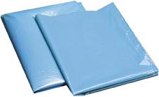Müllsack 120 l blau ca. 45 my lose