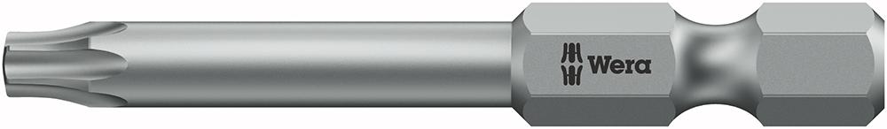Bit zähhart 1/4" DIN 3126 E6,3 T10x89mm mit Bohrung Wera
