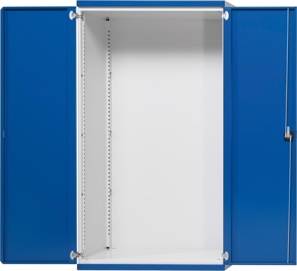 Schrankgehäuse B1085xT400xH1950mm RAL7035/5010 o.MittelwandSchwerlastschrank