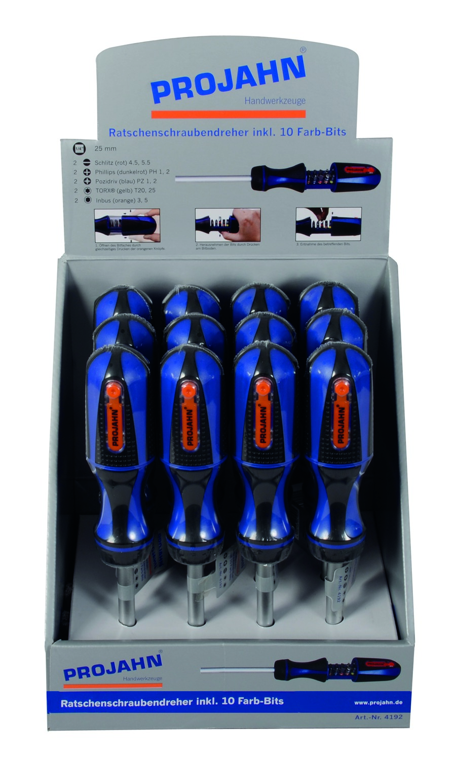 Display 12 x Ratschenschraubendreher 4192
