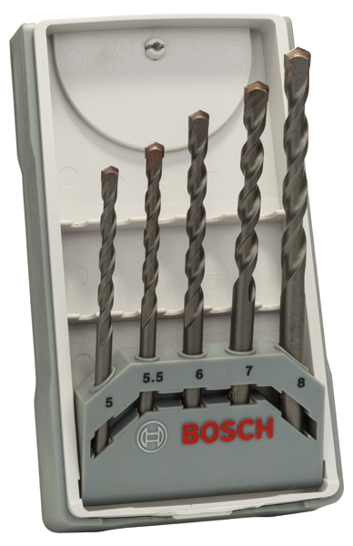 5-tlg. CYL-3 Betonbohrer-Set, 5–8 mm