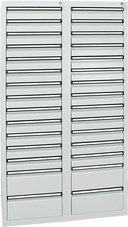 Schubladenschrank 30 SLR 1800x1000x500 mm grau stumpf