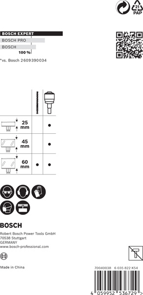 EXPERT Power Change Plus Aufsteckhalter, 11 mm, TCT Bohrer, 8,5 x 105 mm, 2-tlg.