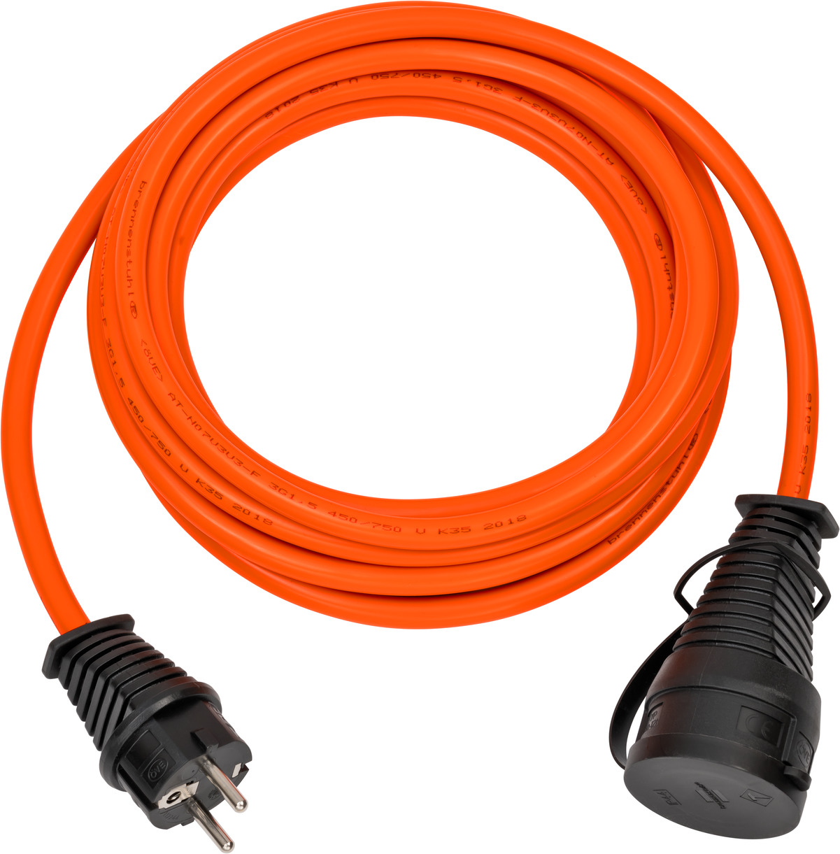 BREMAXX Verlängerungskabel IP44 10m orange AT-N07V3V3-F 3G1,5