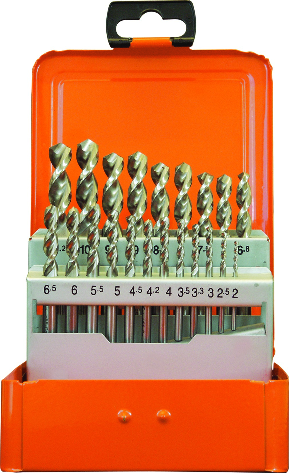 Bohrerkass.HSS-Co UF-L DIN1897 21tlg 2-10,2/0,5 mm