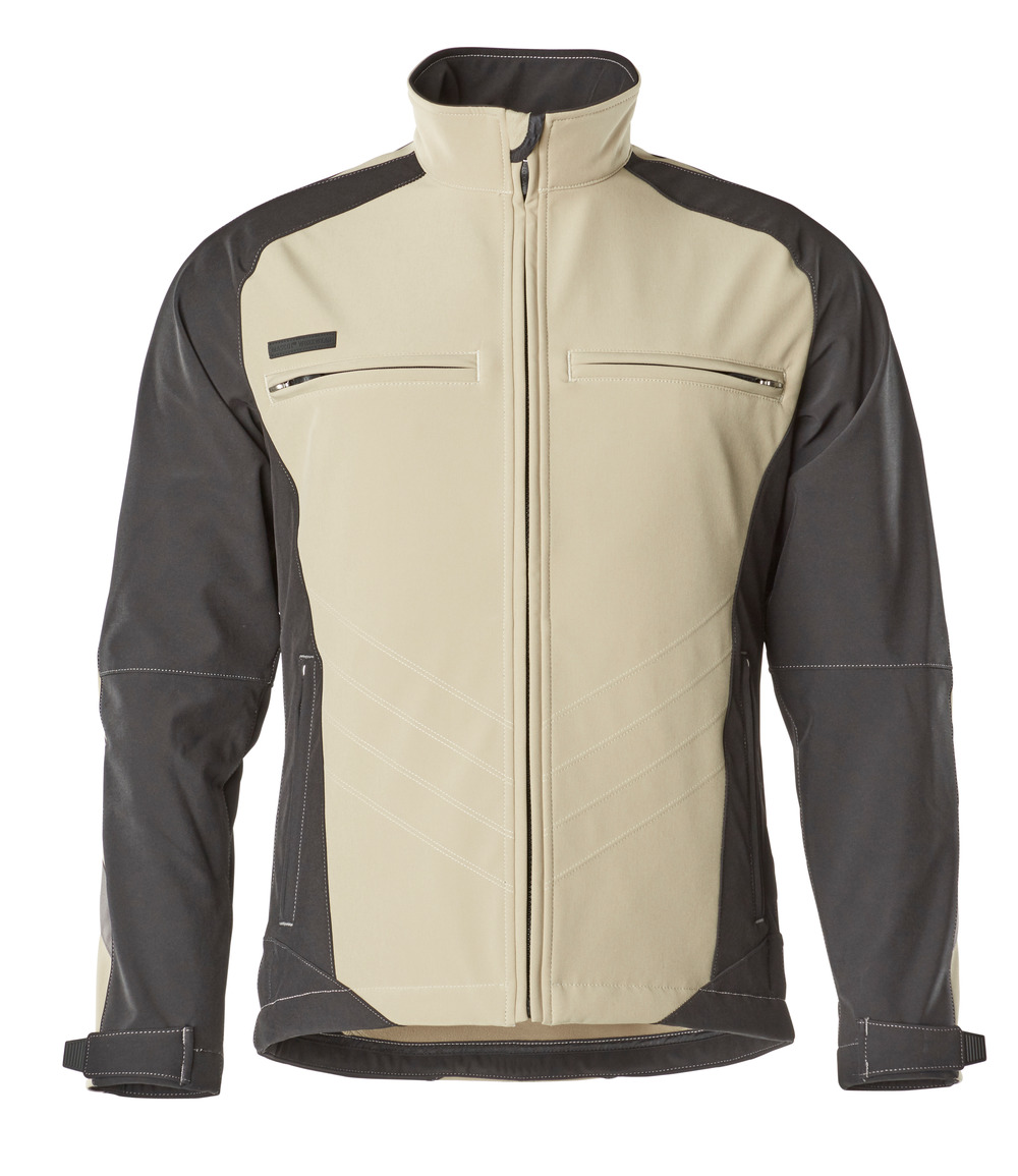 MASCOT® Dresden Soft Shell Jacke Größe 2XL, hellkhaki/schwarz