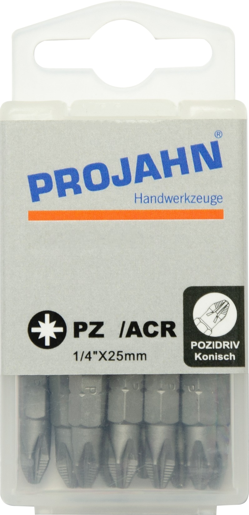1/4" ACR Bit L25 mm Pozidriv Nr 2 10er Pack