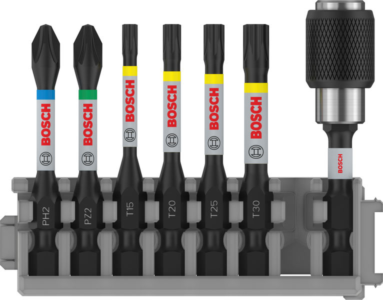 PRO Impact Set mit Quick Change-Bithalter und Pick and Click-Einsätzen, 8-tlg.