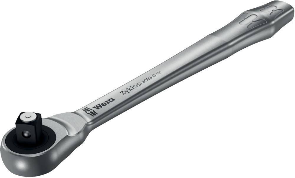 Durchsteck-Knarre ZYKLOP metal push 1/2" Wera