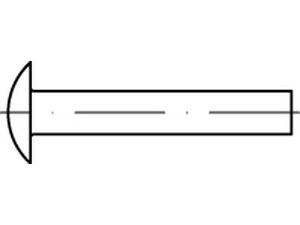Flachrundniete DIN 674 Stahl 3 x 10 S normal