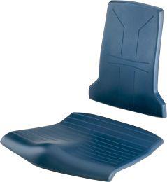 Integralschaumpolster blau für Arbeitsstuhl Sintec BIMOS