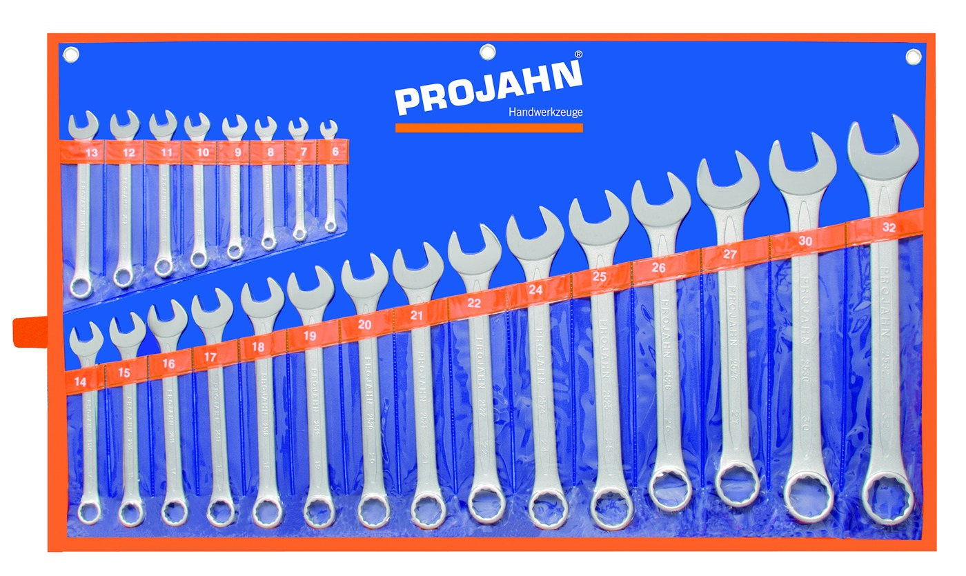 Gabelringschluessel Set 23tlg 6 - 7 - 8 - 9 - 10 - 11 - 12 - 13 - 14 - 15 - 16 - 17 - 18 - 19 - 20 - 21 - 22 - 24 - 25 - 26 - 27 - 30 - 32 mm