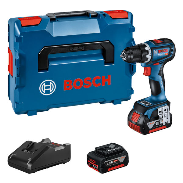 Akku-Bohrschrauber GSR 18V-90 C, 2 x Akku GBA 18V 4.0Ah, L-BOXX 136