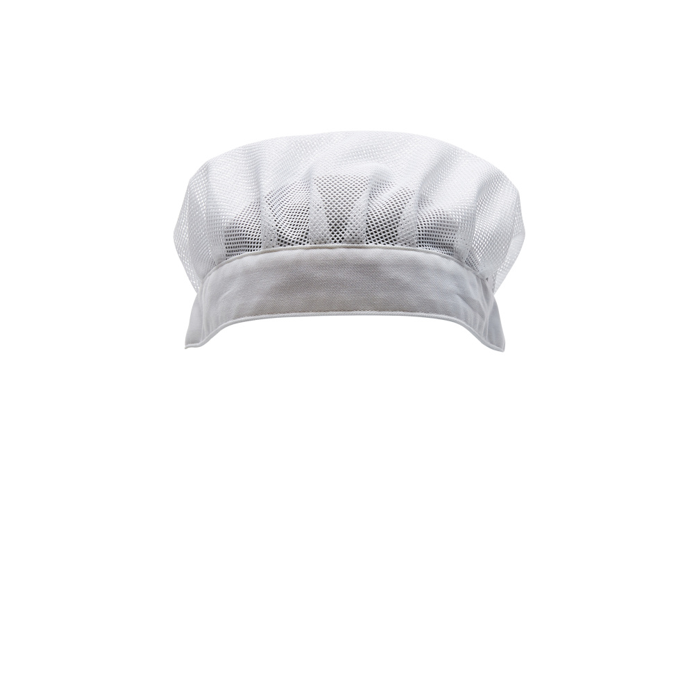 Haube mit Haarnetz Cap Größe ONE, weiss