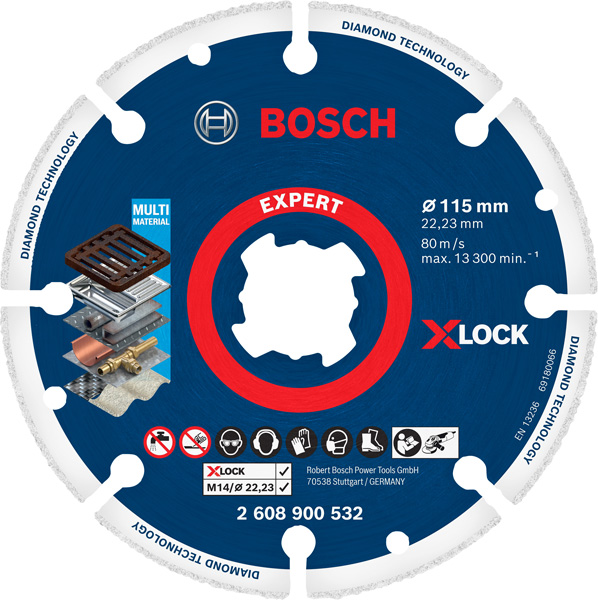 EXPERT Diamond Metal Wheel X-LOCK Trennscheibe, 115 x 22,23 mm