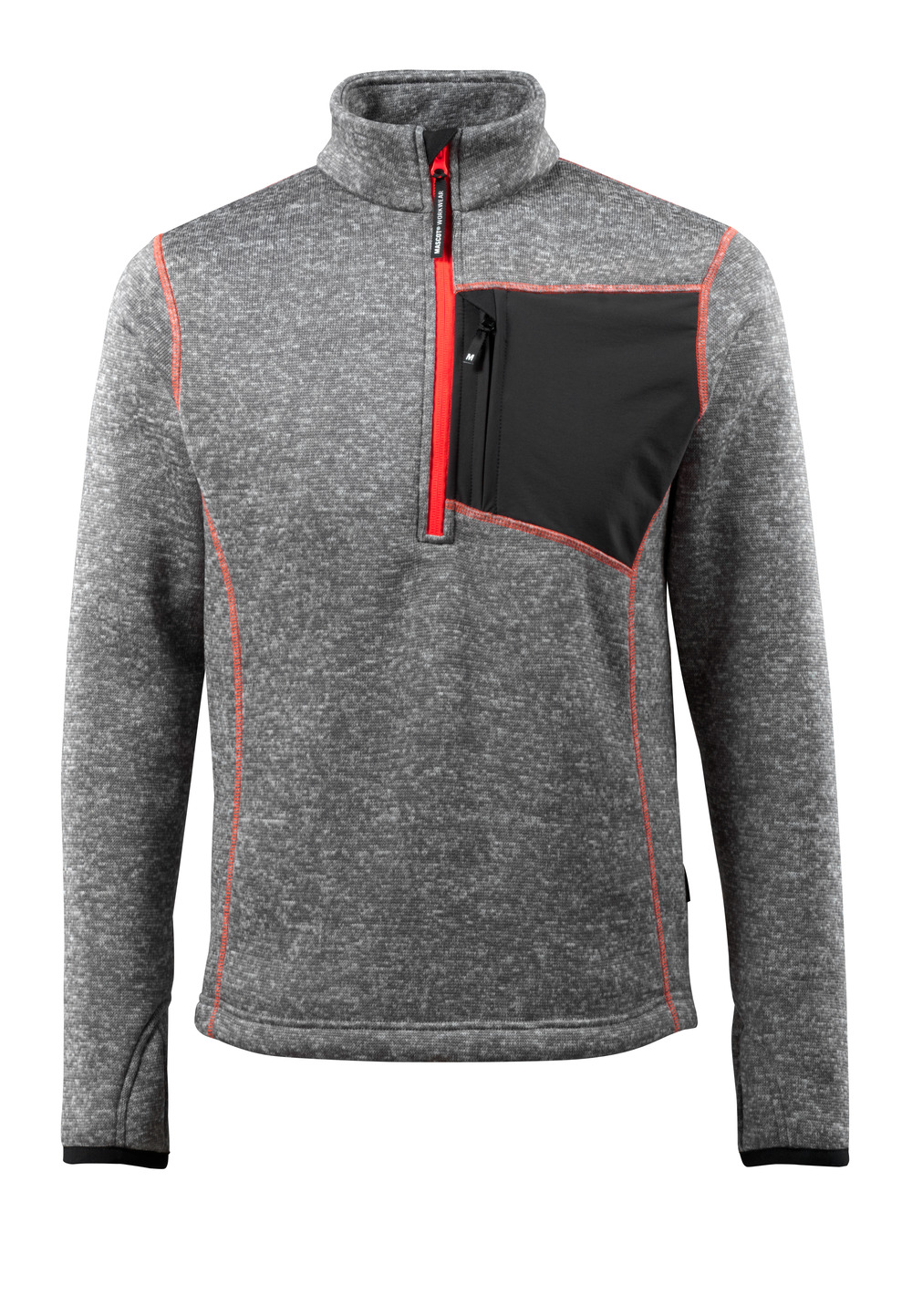 MASCOT® Reims Strickpullover Größe 2XL, grau-meliert