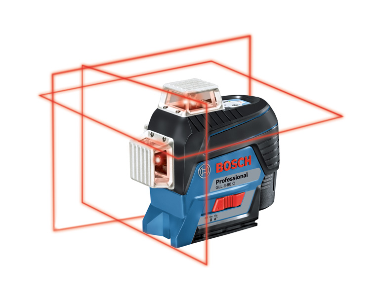 Linienlaser GLL 3-80 C, 1 x Akku GBA 12V 2.0Ah