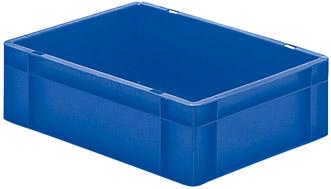 Transport-Stapelkasten B400xT300xH120 mm blau, geschlossen ohne Griffloch LA-KA-PE